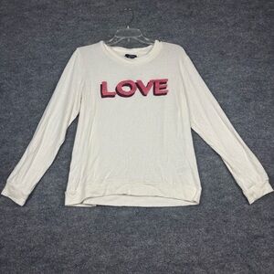 Bobeau LOVE Chenille Graphic Sweater XL – soft + sweet